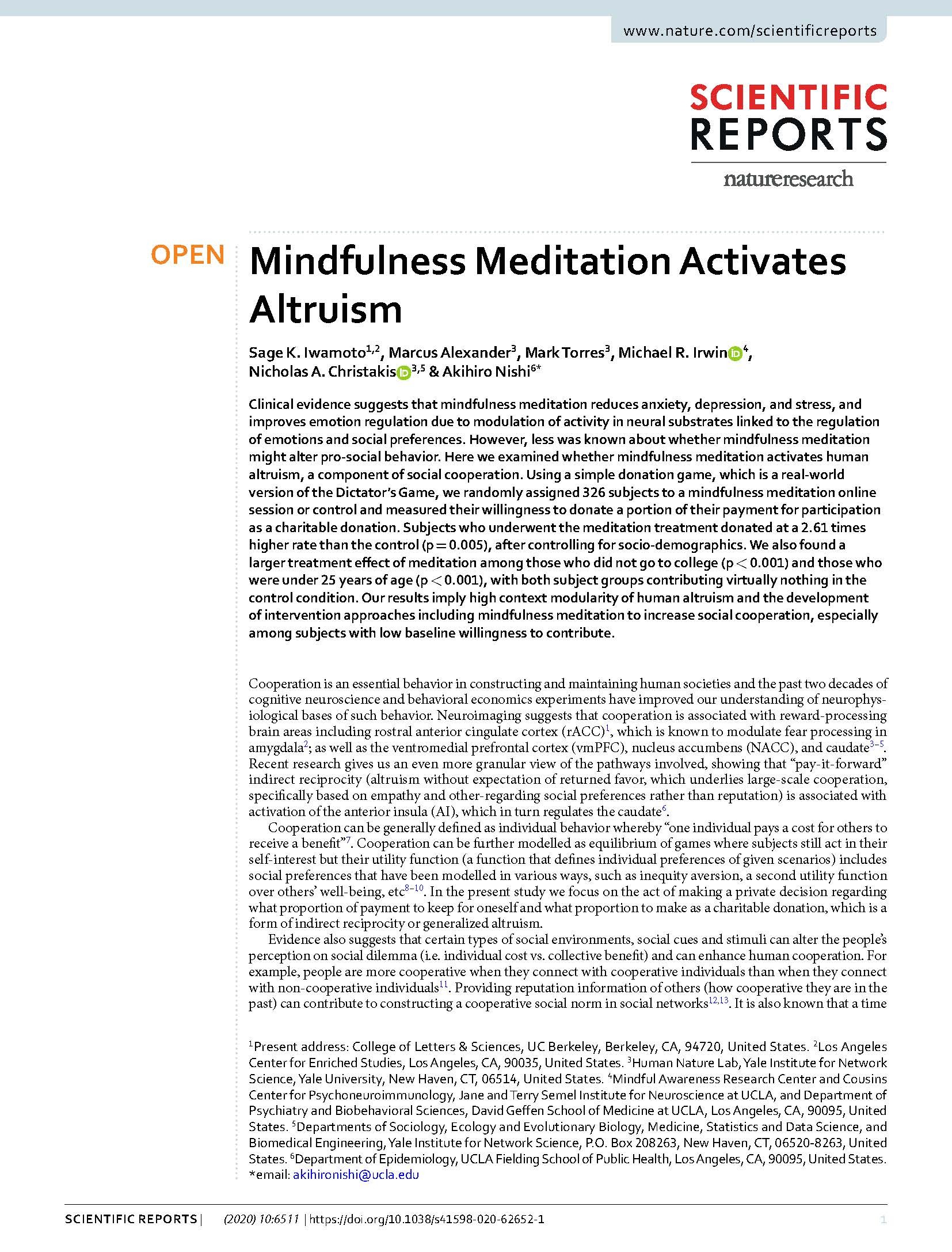 "Mindfulness